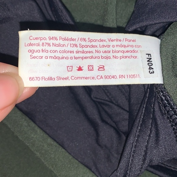 Isabel Maternity by Ingrid & Isabel Crossover Panel Joggers Pants- Green - Picture 9 of 12